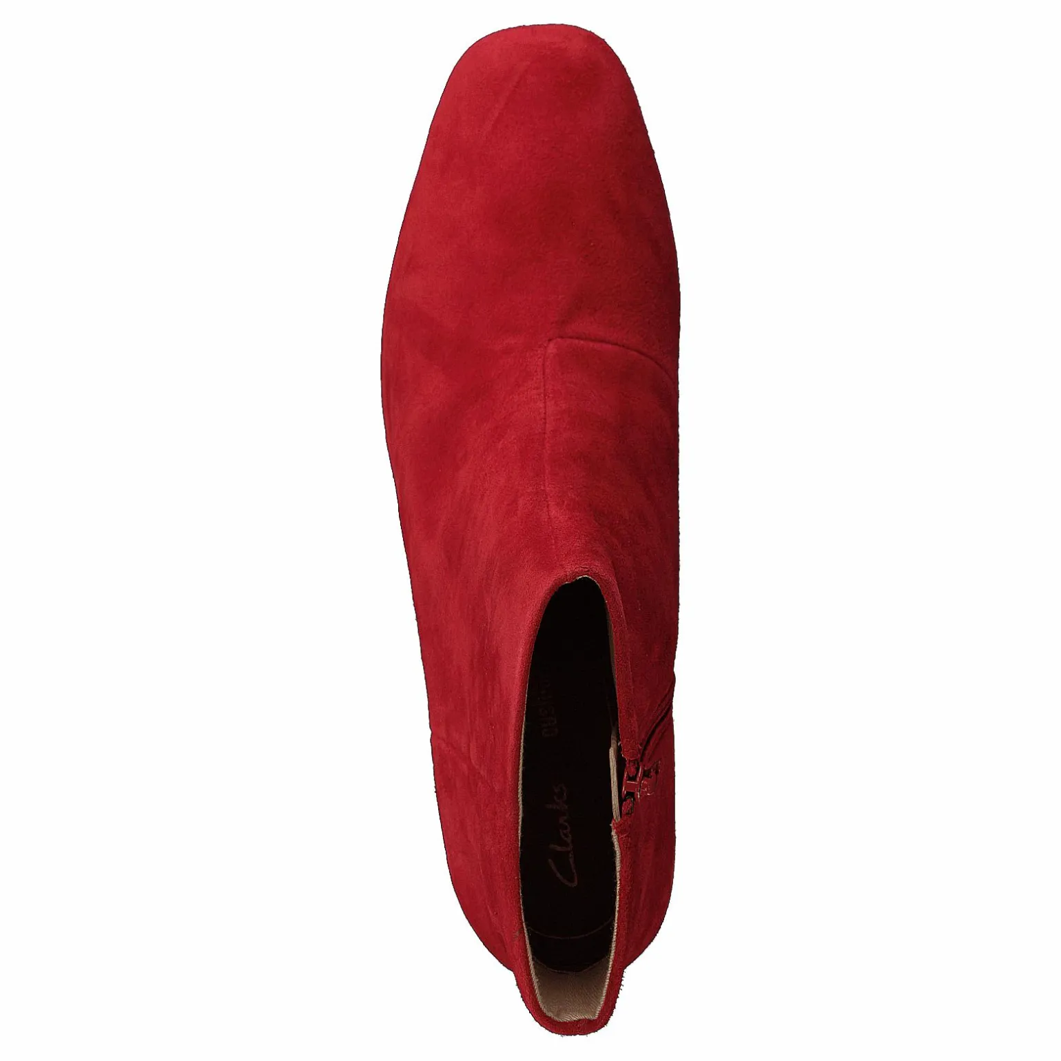 Sheer Flora Red Suede