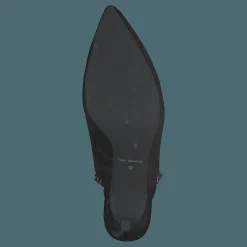 Shoe Stiletto Slipper Blk - Black