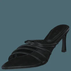 Strappy Pointy Sandals Black