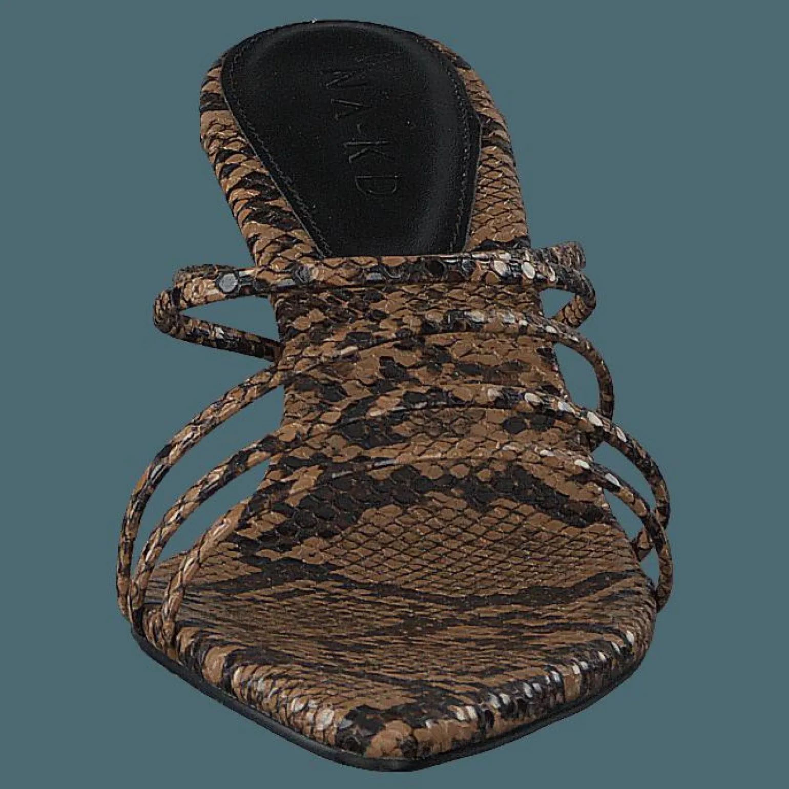 Strappy Pointy Sandals Snake