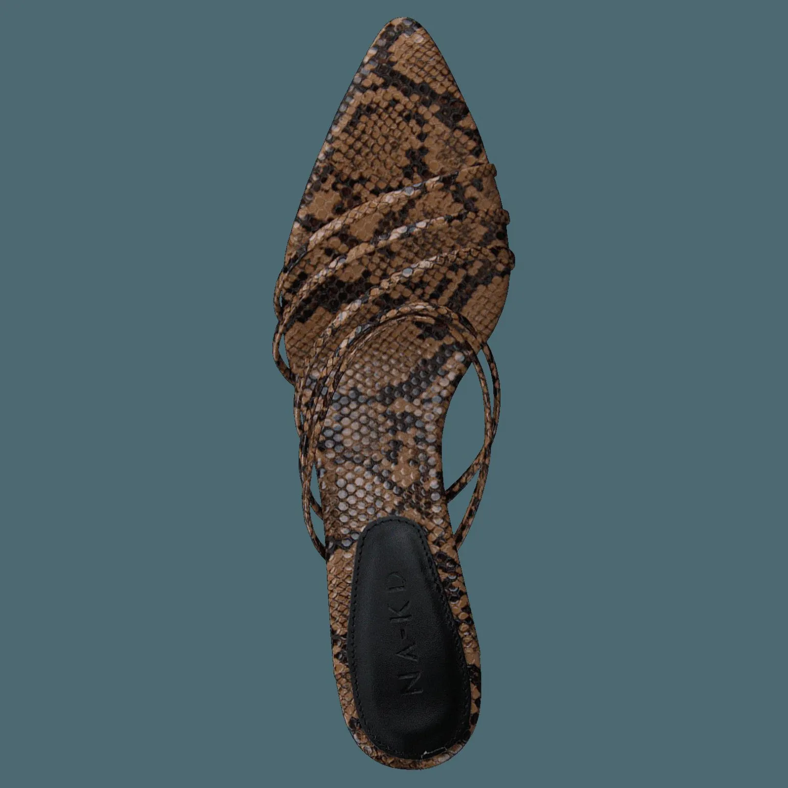 Strappy Pointy Sandals Snake