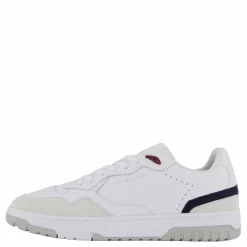 Th Basket Street Leather White
