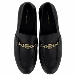 Th Chain Leather Loafer Black
