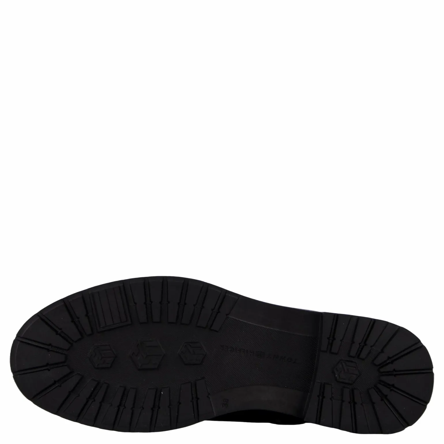 Th Logo Leather Long Boot Black