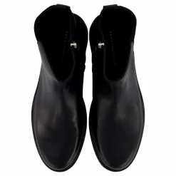 Th Logo Leather Mix Chelsea Black