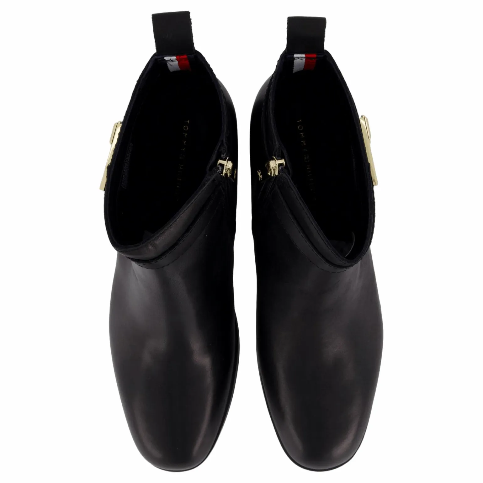 Th Logo Mid Heel Bootie Black