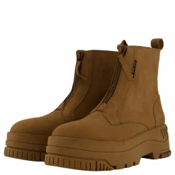 Tjw Zip  Up Flatform Nubuck Bo Light Sepia Brown