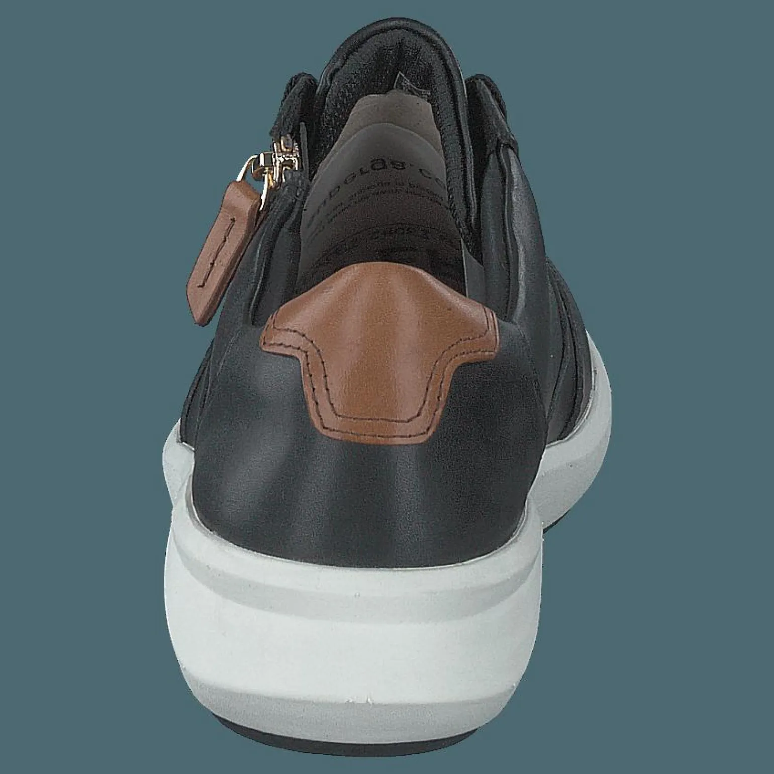 Un Rio Zip Black Leather