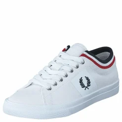 Underspin Tipped Cuff Twill White/navy