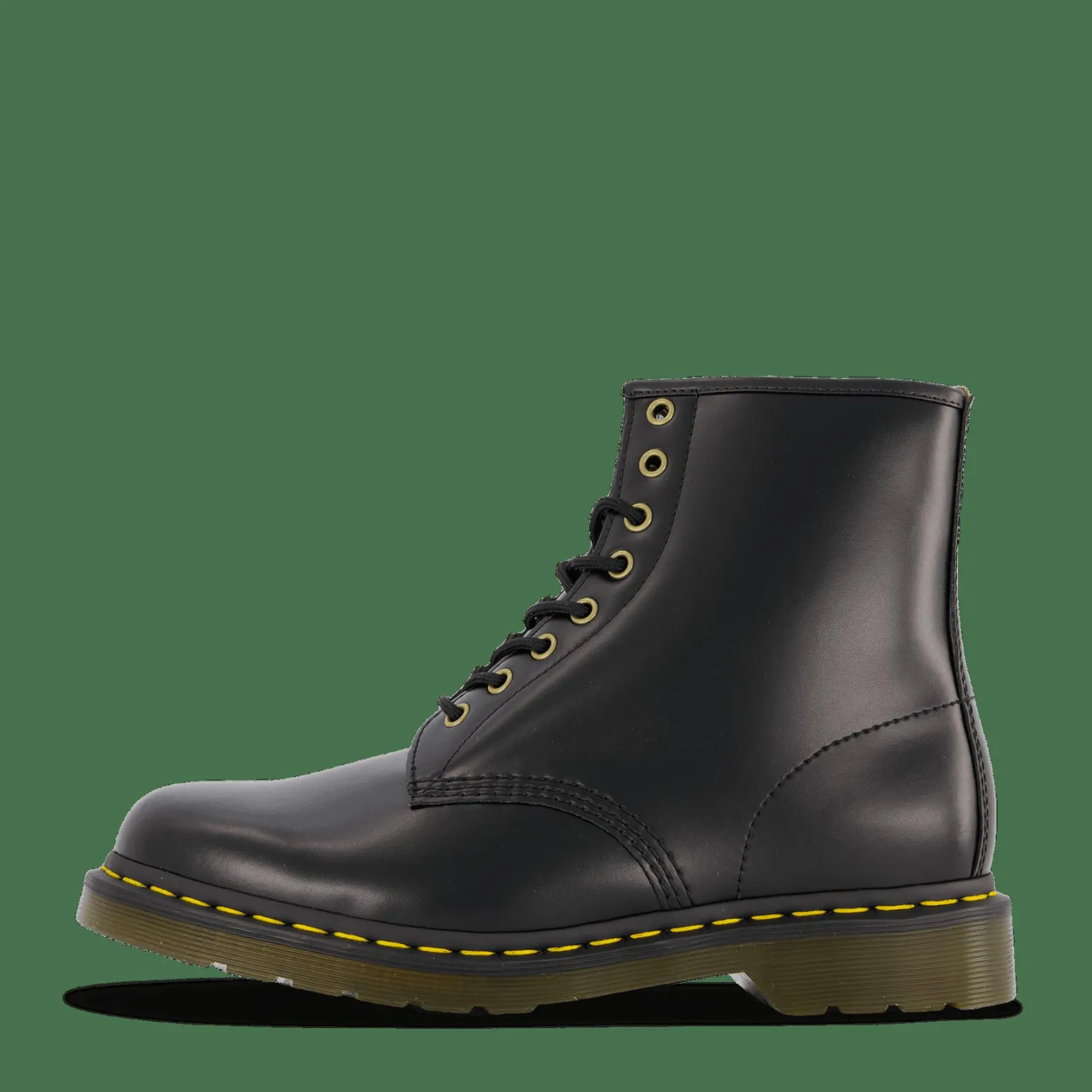 Vegan 1460 Black Norfolk Flat & Black Bor